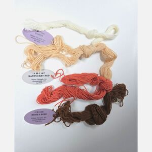 Wiltex Threads Merino Wool Yarn Lot X 4 Colors Needlework Embroidery Crewel